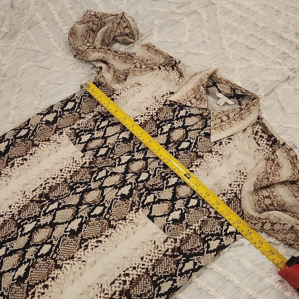 Gorgeous JoieTalma Snake Print Shirt Dress size XS! Excellent condition! - Picture 8 of 10